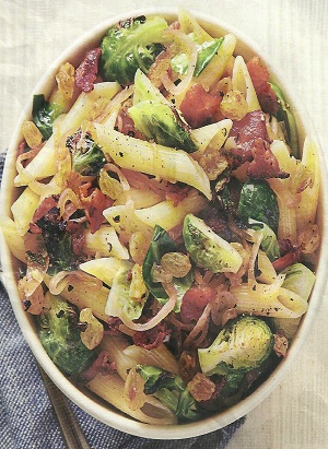 Bacon and Brussels Sprout Penne